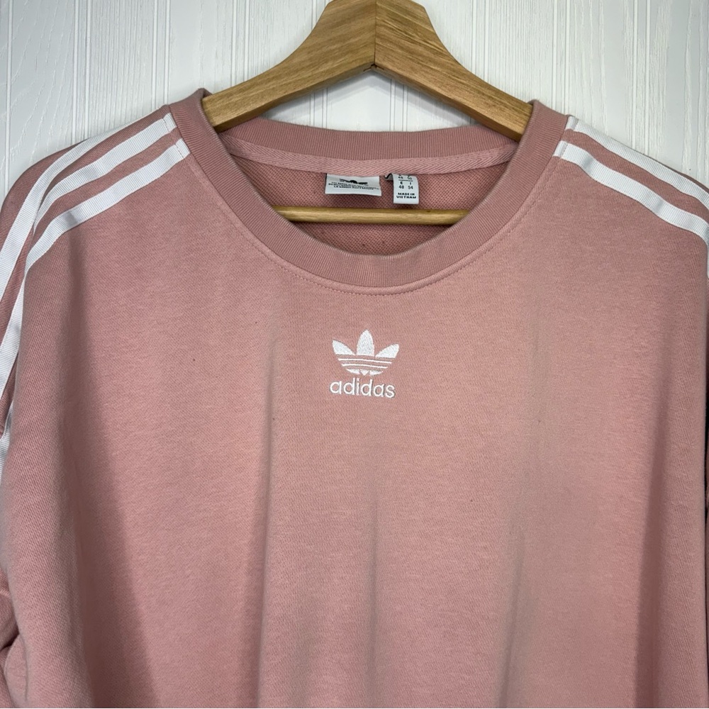 Adidas crop pink sweatshirt size XL - Picture 2 of 7